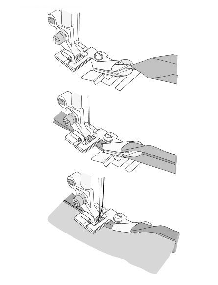 фото - 4129895-45 (4118504-45) Лапка для обшивки косой бейкой 6мм (все)