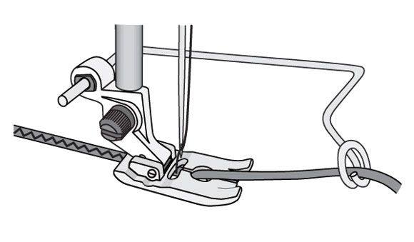 фото - 4129898-45 (4118500-45) Лапка для пришивания шнура